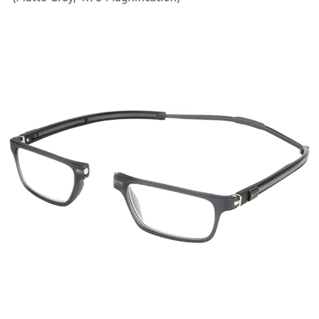 +1.75 Reader Clic Magnetic Nose Bridge Reading Glasses